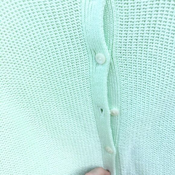 Tommy Hilfiger Mint Green Cardigan Petite Small - Picture 5 of 7
